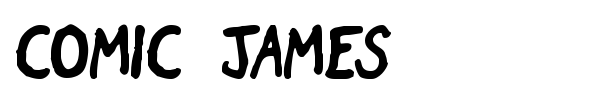 Comic James font preview